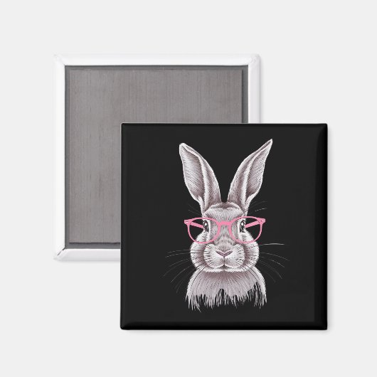 バニーおもしろいキュート家族ギフトイースター マグネット (正面/裏面)