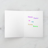 バニーおもしろいグリーティングカード シーズンカード (内部)