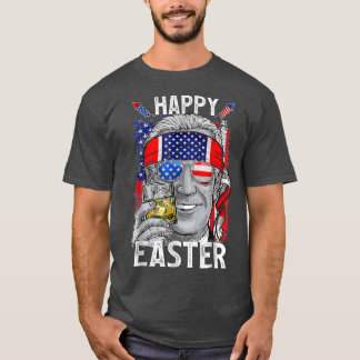 バニーおもしろいジョーバイデン氏ハッピー4th Of 7月E混乱 Tシャツ