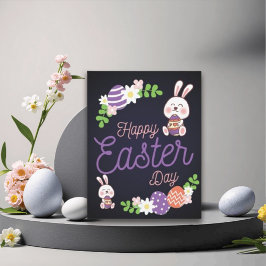 バニーおもしろいハッピーイースターデイホリデーカード シーズンカード