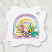 バニーおもしろいハッピーイースターデー フェイバータグ (裏面)