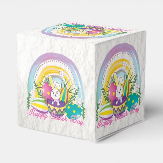 バニーおもしろいハッピーイースターデー フェイバーボックス (裏面サイド)