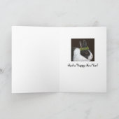 バニーおもしろいホリデーカード シーズンカード (内部)