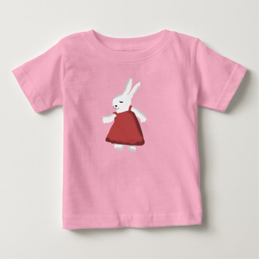 バニーおもしろい ベビーTシャツ (正面)