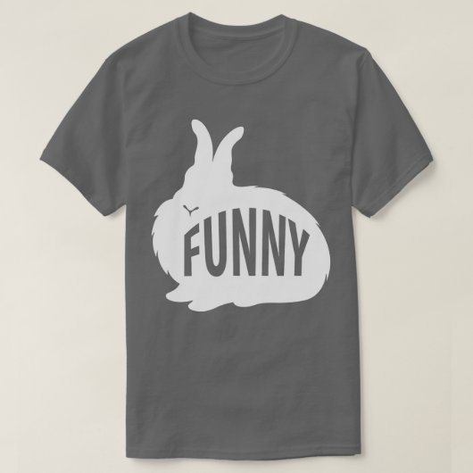 バニーおもしろい – ラビットプーン Tシャツ (デザイン正面)