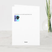 バニーおよびビーグル犬のイースターカード シーズンカード (裏面)