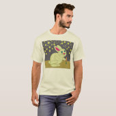 バニーおよび星のベビーのワイシャツ Tシャツ (正面フル)