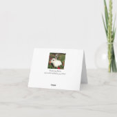 バニーおよび靴の父の日カード カード (裏面)