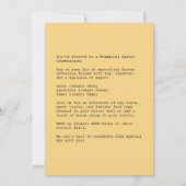 バニーお洒落フードの女の子 招待状 (裏面)