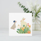 バニーお洒落&バードイン開花 – かわいい春フォア 招待状 (スタンド正面)