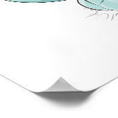 バニーかわいいかわいい漫画 ポスター (角)