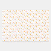 バニーかわいい復活祭のパターン ラッピングペーパーシート (正面)