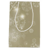 バニーかウサギのクリスマスのギフトバッグ ミディアムペーパーバッグ (裏面)