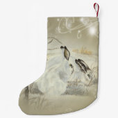 バニーかウサギのクリスマスのストッキング スモールクリスマスストッキング (裏面)