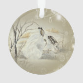 バニーかウサギのクリスマスオーナメント オーナメント (裏面)