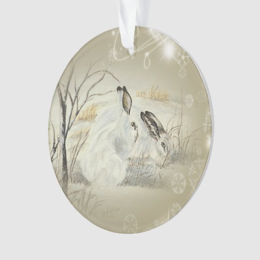 バニーかウサギのクリスマスオーナメント オーナメント (正面)