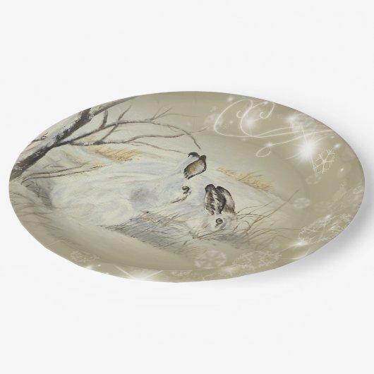 バニーかウサギの紙皿 ペーパープレート (アングル)