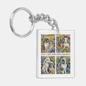 バニーが大好きな女の子だ キーホルダー (正面左)