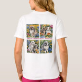 バニーが大好きな女の子だ Tシャツ (裏面)