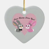 バニーが好きなの！ セラミックオーナメント (裏面)