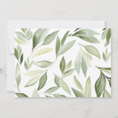 バニーが曲がっている 招待状 (裏面)