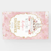 バニーが来たぞ！ベビーシャワーへようこそ 横断幕 (横)