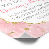 バニーが来たぞ！赤ちゃんシャワーゲーム ポスター (角)