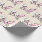 バニーが来たぞ！赤ちゃんシャワー ラッピングペーパー (角)