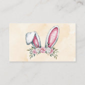 バニーが来たぞ!赤ちゃんシャワー 名刺 (裏面)