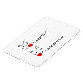 バニーが欲しいか?/カスタマイズ可能なASCII文字 マグネット (左側)