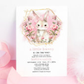 バニーが赤ちゃんシャワーを浴びる途中 招待状