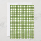 バニーが1つの可愛いベビーうさぎ1歳の誕生日を回している 招待状 (裏面)