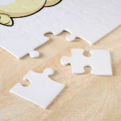 バニーでフィットネスと飲みボトル ジグソーパズル (側面)