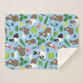 バニーとそのトリート シェルパブランケット (正面(横))