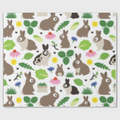 バニーとそのトリート ラッピングペーパー (フラット)