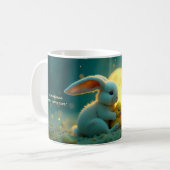 バニーとアヒルの甘いモーニングコーヒカスタマイズー コーヒーマグカップ (正面左)