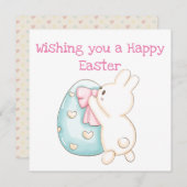 バニーとイースターエッグ シーズンカード (正面/裏面)