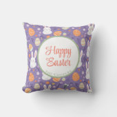 バニーとエッグのフローラ クッション (正面)