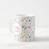 バニーとエッグのフローラ コーヒーマグカップ (正面左)