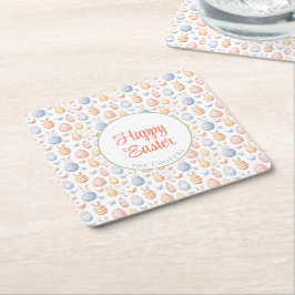 バニーとエッグ スクエアペーパーコースター