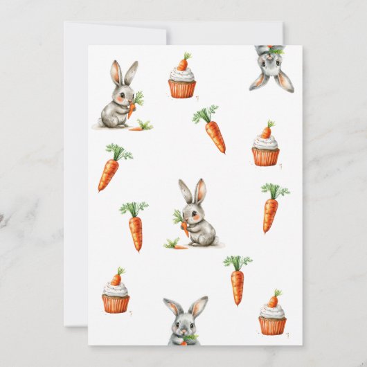 バニーとカロッツ1st誕生日パーティー 招待状 (裏面)