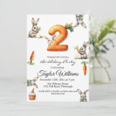 バニーとカロッツ2nd誕生日パーティー 招待状 (スタンド正面)