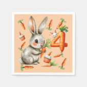 バニーとカロッツ4th誕生日パーティー スタンダードカクテルナプキン (正面)