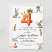 バニーとカロッツ4th誕生日パーティー 招待状 (正面)