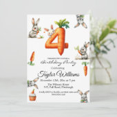 バニーとカロッツ4th誕生日パーティー 招待状 (スタンド正面)