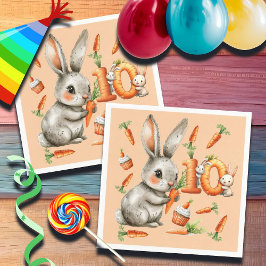 バニーとキャロッツ10th誕生日パーティー スタンダードカクテルナプキン