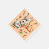 バニーとキャロッツ10th誕生日パーティー スタンダードカクテルナプキン (角)