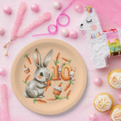 バニーとキャロッツ10th誕生日パーティー ペーパープレート (パーティー)