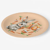 バニーとキャロッツ10th誕生日パーティー ペーパープレート (アングル)