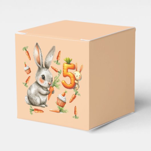 バニーとキャロッツ5th誕生日パーティー フェイバーボックス (正面サイド)